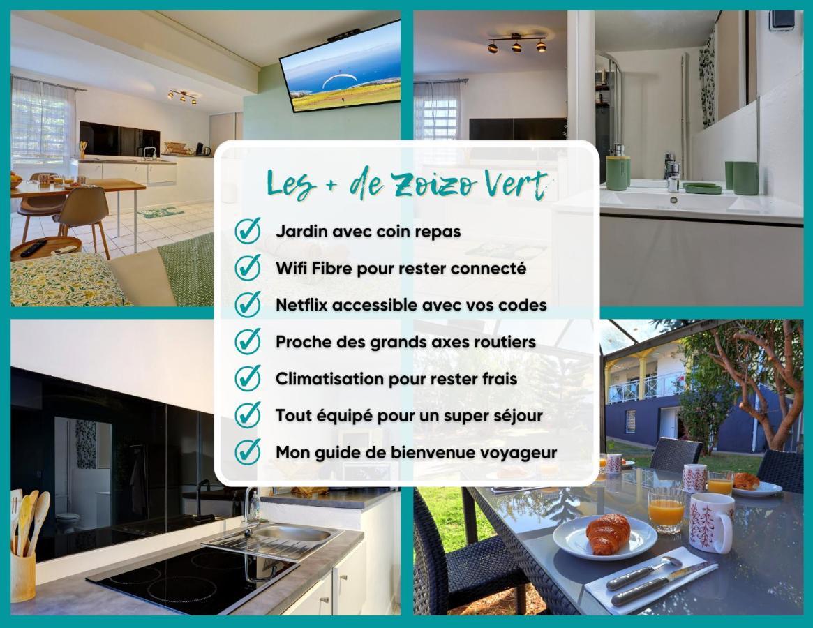Zoizo Vert - Studio Au Calme Avec Jardin - St Leu Сен-Лё Экстерьер фото